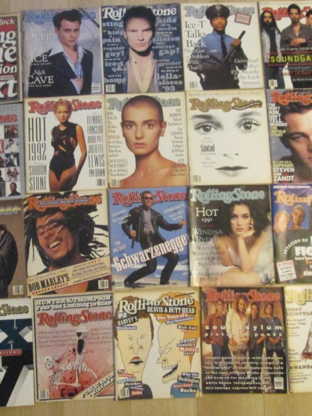 -Vintage 1990's ROLLING STONES MAGAZINES--